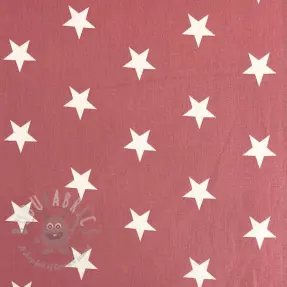 Katoenen stof Stars blush