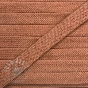 Katoenen koord plat 13 mm salmon
