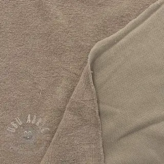 Elastische badstof taupe