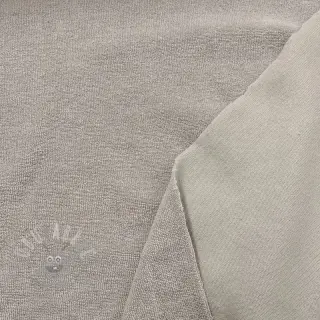 Elastische badstof light grey