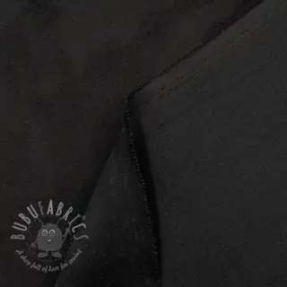 Suèdestof stretch black