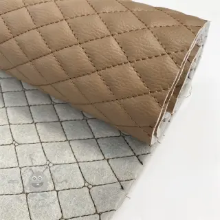 Kunstleer MATELASSE taupe