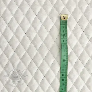 Kunstleer MATELASSE blanc