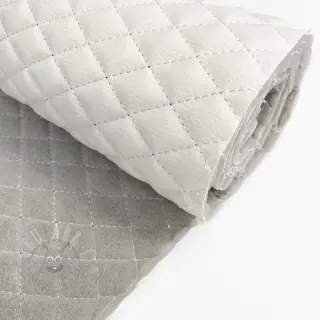 Kunstleer MATELASSE blanc