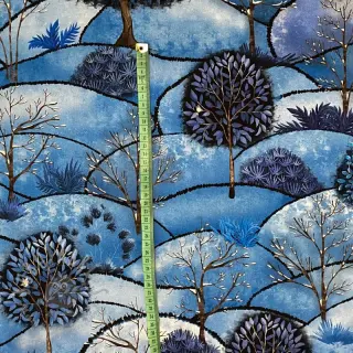Decoratiestof Forest hill winter digital print