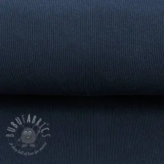Boordstof RIB donkere blauw ORGANIC