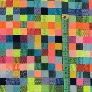 Decoratiestof jacquard Pixels