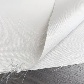 Windjasstof met waterafstotende afwerking white