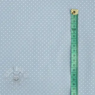 Katoenen stof Petit dots light blue