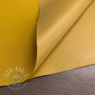 Windjasstof met waterafstotende afwerking ochre
