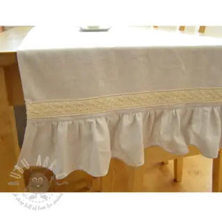 Voorgewassen linnen ecru