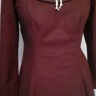 Voorgewassen linnen dark brown