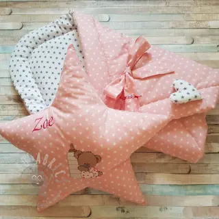 Katoenen stof Petit stars mint