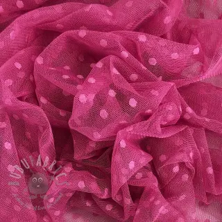 Tule voor TUTU-rok SPOT dark fuchsia