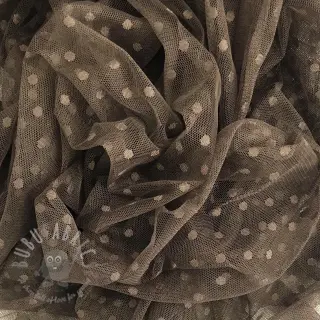 Tule voor TUTU-rok SPOT dark taupe