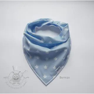 Katoenen stof Petit stars light blue