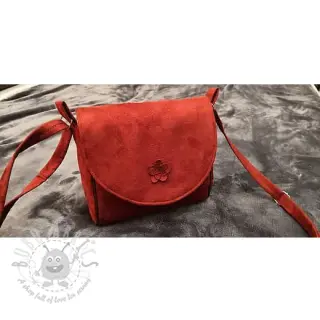 Kunstleer suède ALASKA griotte/bordeaux