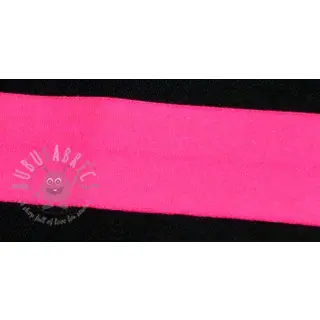 Omvouwelastiek mat 20 mm neon roze