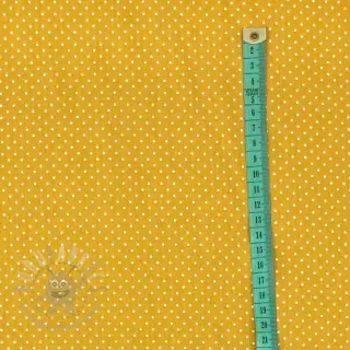 Katoenen stof Petit dots ochre