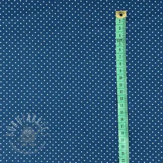 Katoenen stof Petit dots indigo