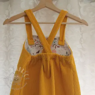 Ribfluweel yellow
