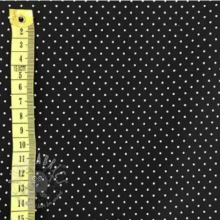 Katoenen stof Petit dots dark green