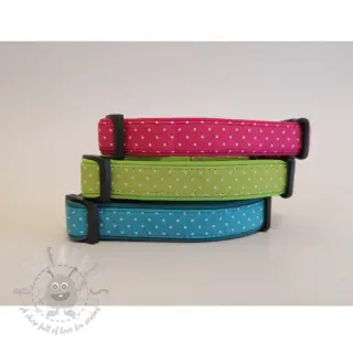 Katoenen stof Petit dots turqouise