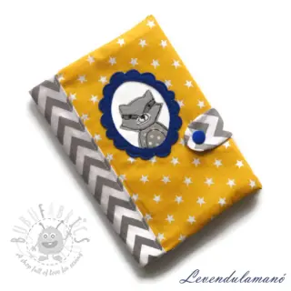 Katoenen stof Petit stars ochre