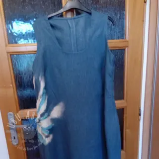 Voorgewassen linnen blue