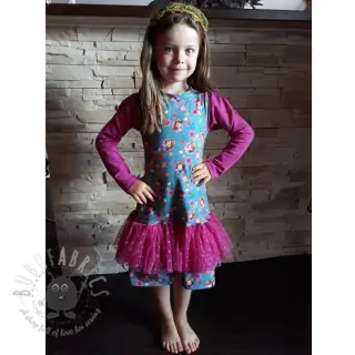 Tule voor TUTU-rok SPOT dark fuchsia
