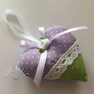 Katoenen stof Petit dots lilac