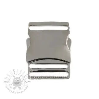 Metalen Gesp Drietand 40 mm silver