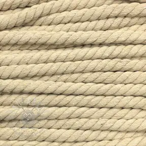 Katoenen koord getwijnd 12 mm off white