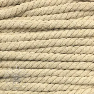 Katoenen koord getwijnd 12 mm off white