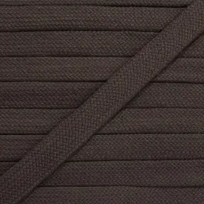 Bavlnená šnúra plochá 13 mm mocha