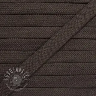 Katoenen koord plat 13 mm mocha