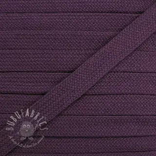 Katoenen koord plat 13 mm violet