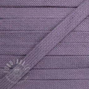 Katoenen koord plat 13 mm lavender