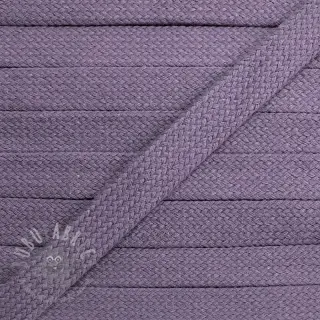 Katoenen koord plat 13 mm lavender
