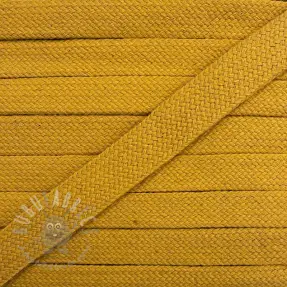 Katoenen koord plat 13 mm ochre