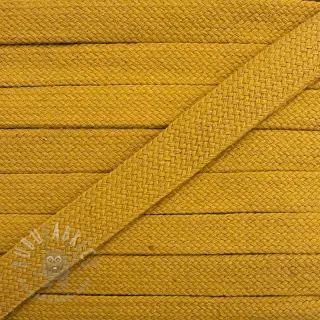 Katoenen koord plat 13 mm ochre