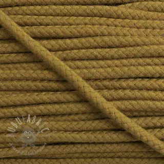 Katoenen koord 8 mm golden brown