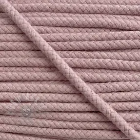 Katoenen koord 8 mm washed pink