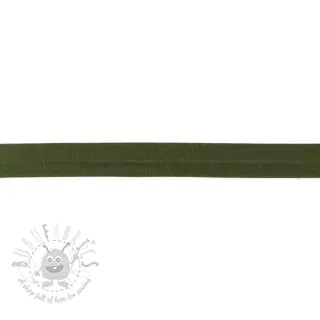 Boordstrook tricot camo green