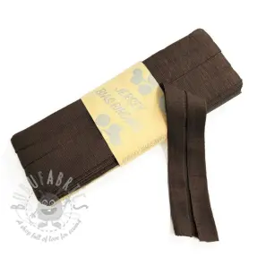Omvouwelastiek viscose 3 m dark mocha