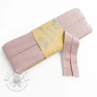 Omvouwelastiek viscose 3 m washed pink