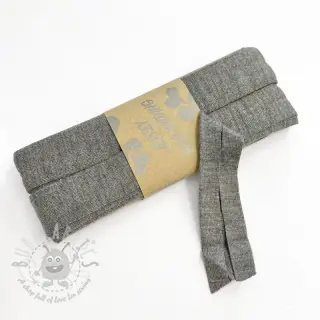 Omvouwelastiek viscose 3 m grey melange