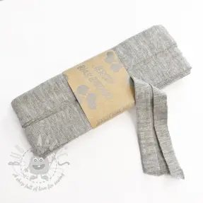 Omvouwelastiek viscose 3 m light grey melange