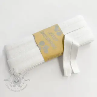 Omvouwelastiek viscose 3 m white