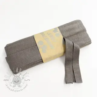 Omvouwelastiek viscose 3 m taupe